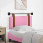 Rippuv voodipeats Seinale kinnitatav Roosa 90 x 55 x 5 cm Antiik PU