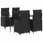 Diivanilaua komplekt 5 pcs PE rattan ja pulberkattega teras