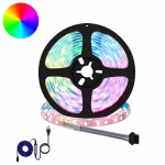 LED Ribad 12 pcs Must ja l&auml;bipaistev 2300 mm Vask ja plastik