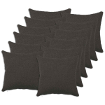 Diivanipadi 12 tk HEERLEN tumehall 50 x 50 cm boucl&eacute;
