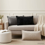 Diivanipadi 2 tk HOUTEN antratsiit 40 x 70 cm &scaron;en&uuml;&uuml;lfabric