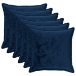 Diivanipadi 6 pcs HOUTEN Tumesinine 70 x 70 cm Flanell