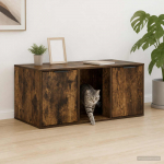 Kassi puuri m&ouml;&ouml;bel suitsutatud tamm 100 x 49 x 45 cm tehispuit