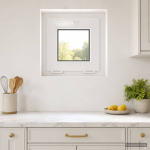 Aken risor 40 x 40 cm PVC ja selge sile klaas