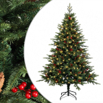 Kunstlik kokkupandav j&otilde;ulupuu 150 cm 150 LED-i soe valge