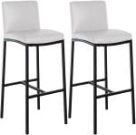 2-osaline baaritoolide komplekt Freeport, tehisnahk, B, valge
