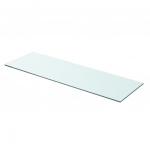 Klaasist riiuliplaat 80 x 25 cm l&auml;bipaistev