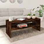 Diivanilaud, suitsutatud tamm, 100 x 40 x 40cm, tehispuit