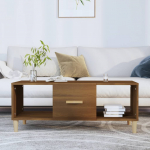 Diivanilaud, pruun tamm, 102 x 50 x 40cm, tehispuit