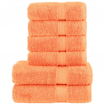 6-osaline r&auml;tikute komplekt solund, oranž, 600 gsm