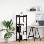 Raamatukapp Must tamm 40 x 30 x 119 cm Tehispuit