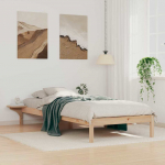 Voodiraam koos k&uuml;lglaudadega Neutraalne 90 x 220 cm Tahke m&auml;nd