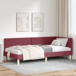 Nurga voodiraam Veinpunane 90 cm x 200 cm Kangas ja vineer