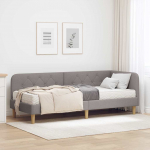 Nurga voodiraam Pruunikashall 80 x 200 cm kangas