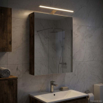 Vannitoa peeglikapp uksega Suitsetatud tamm 40 x 10,5 x 60,5 cm