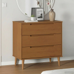 &Otilde;hupoli MOLDE Karamell 80 x 40 x 80 cm Toekas m&auml;nnipuit