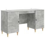 Laud riiuliga uksega Betoonhall 142,5 x 50 x 75 cm Tehispuit