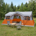 Peretelk Hall ja oranž 487 x 340 x 216 cm Pol&uuml;ester ja teras