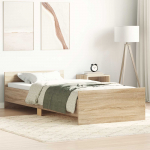 Peatsiga voodiraam Sonoma tamm 80 x 200 cm Tehispuit