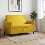 Diivan hoiulaekaga kollane 122 x 78 x 87 cm pol&uuml;ester
