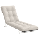 Lamamistooli padi VIANEN 100% pol&uuml;ester valge 200 x 50 x 8 cm