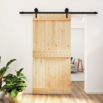 Liuguks naturaalne ja must 100 x 210 cm tahke m&auml;nnipuit