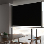Lahtit&otilde;mmatav terrassi k&uuml;lgsein, 160 x 300 cm, must
