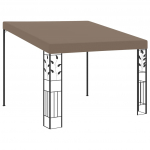 Seinale kinnitatav varjualune 3 x 3 x 2,5 m, pruunikashall
