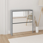 2 sahtliga kingakapp peegliga, hall sonoma tamm, 63x17x67 cm