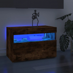 Telerialused LED-tuledega 2 tk, suitsutatud tamm, 60x35x40 cm