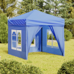 Kokkupandav peotelk seintega, sinine, 2 x 2 m