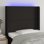 LED-voodipeats, must, 103x16x118/128 cm, kangas