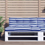 Euroaluse istmepadi, sinise/valge triibuline, 120x40x12 cm