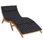 P&auml;ikese lounge patja must 178 x 60 x 4 cm oxfordi kangas
