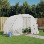 Kasvuhoone terasraamiga, valge, 6 m&sup2;, 3x2x2 m