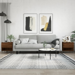 Diivanilaud 2tk, pruun tamm, 50x46x50cm, tehispuit