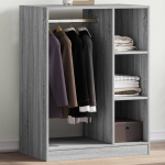 Riidekapp, hall Sonoma tamm, 77 x 48 x 102 cm, tehispuit