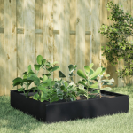 K&otilde;rgendatud aia taimelava, must, 100x100x33,5 cm, teras