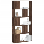 Raamaturiiul 5 korrust, pruun tamm, 80,5x23,5x162,5cm tehispuit