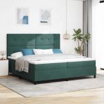 Karbi vedrumadrats madratsiga Tume rohelise 200 x 200 cm Samet
