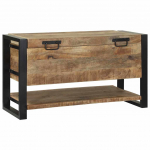 Hoiukast hoiulaekaga pruun 80 x 35 x 45 cm mangopuit