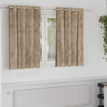 Satiinist kardinad 2 pcs &scaron;ampanjav&auml;rvi 140 x 140 cm Samet
