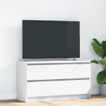 Telerikapp Valge 100x35x54 cm Engineered Wood