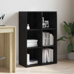 Raamatukapp must tamm 66x30x98 cm t&ouml;&ouml;deldud puit