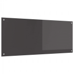 K&ouml;&ouml;gi pritsmekaitse tumehall 120 x 50 cm karastatud klaas