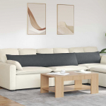 Diivanipadjad 2 tk tumehall 200 x 40 cm korter kangas