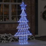 J&otilde;ulupuu koos 240 led-iga sinine 180 cm akr&uuml;&uuml;l
