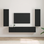 TV Seina Kapp 2 tk Must 30 x 31 x 100 cm Tehispuit