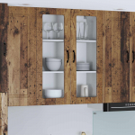 Seinakapp k&ouml;&ouml;ki uksega vana puit 80 x 31 x 100 cm tehispuit