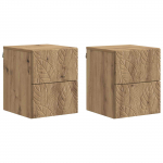 Seinale kinnitatav &ouml;&ouml;tis 2 pcs Artisan tamm 34,5 x 33 x 40 cm